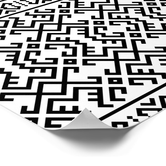 03012020 etnisk stamart Mönster-06 Poster (Hörn)