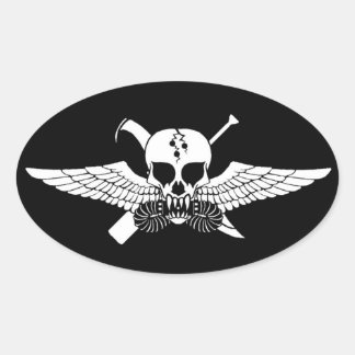 0321 Kortmärke för Jack Ovalt Klistermärke