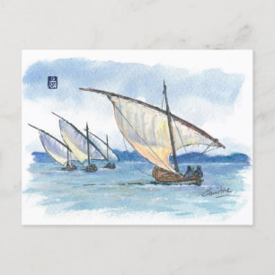 (032) Sail Regatta Sailcraft Vykort