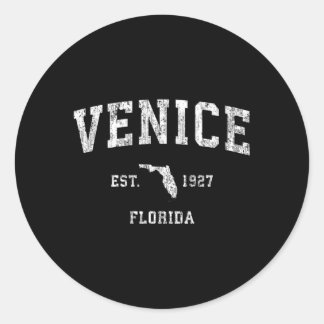 038167 Venedig Florida Fl Athletic Sports Runt Klistermärke
