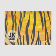 03 av12 Tiger Mönster Tissue Paper