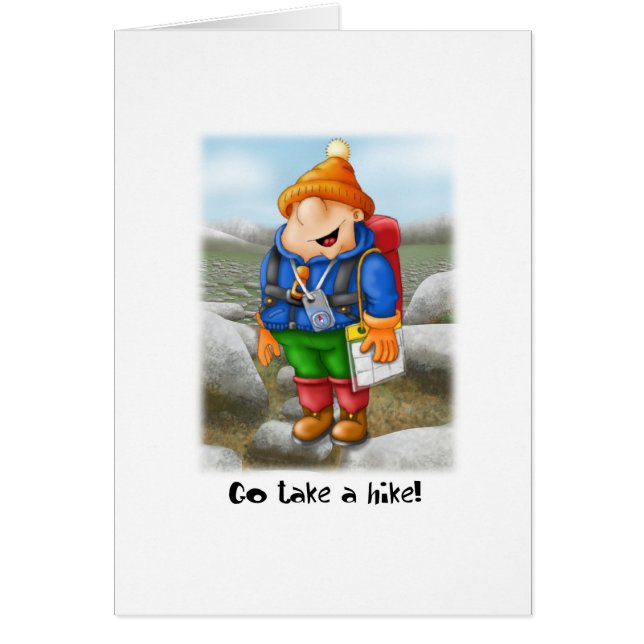 03 Gå och ta en hike Hälsningskort (Framsidan)