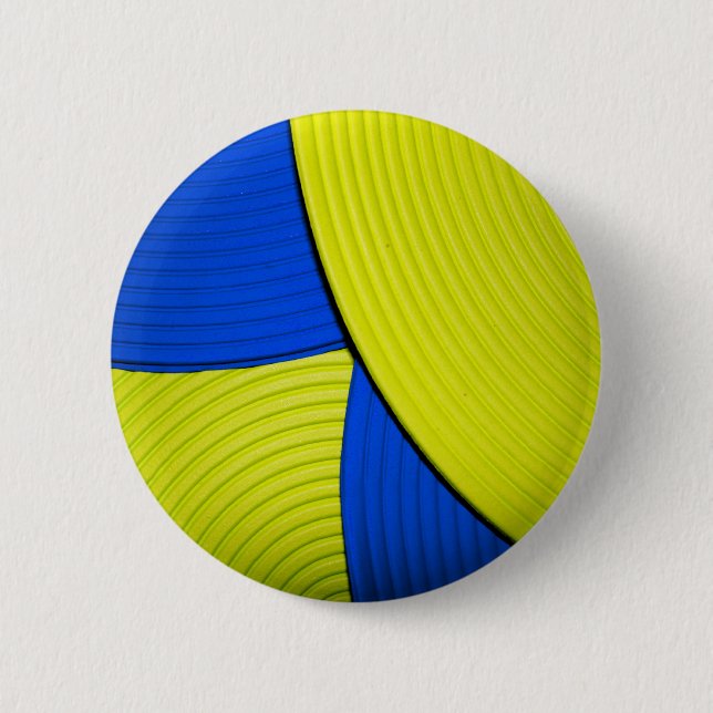 03 gult & blåttabstraktblomman knäppas knapp (Framsida)
