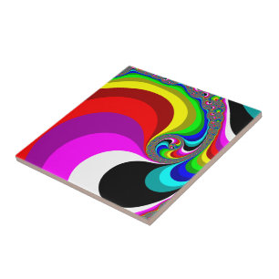 040 Obama - Fractal Art Kakelplatta