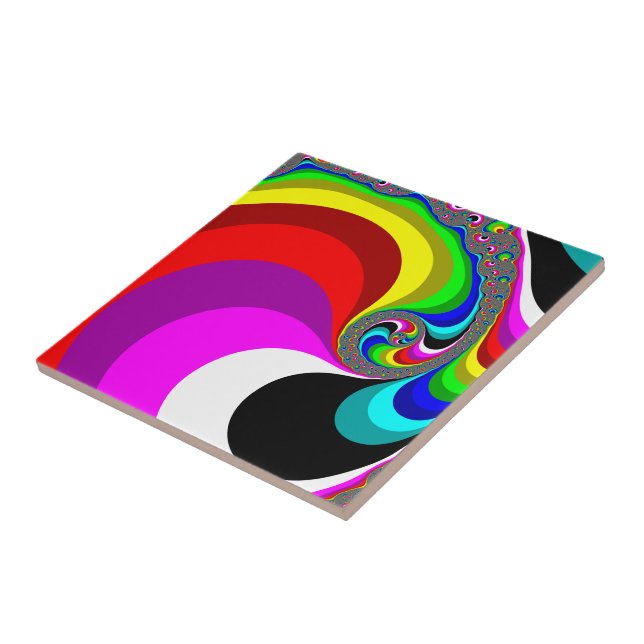 040 Obama - Fractal Art Kakelplatta (Sidan)