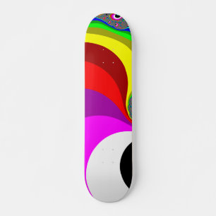 040 Obama - Fractal Art Skateboard Bräda 19,5 Cm