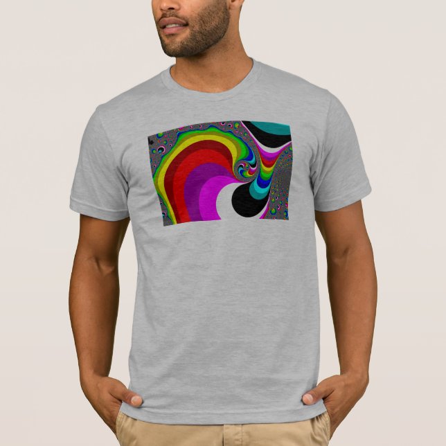 040 Obama - Fractal Art Tee Shirt (Framsida)