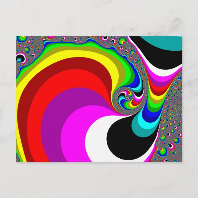 040 Obama - Fractal Art Vykort (Framsida)