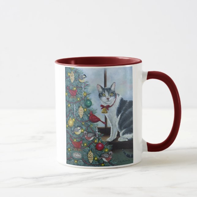 0417 Julkatt Mugg (Höger)