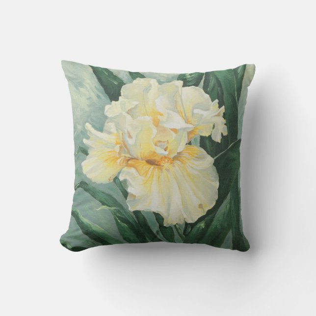 0434 Cream Iris Kudde (Framsida)