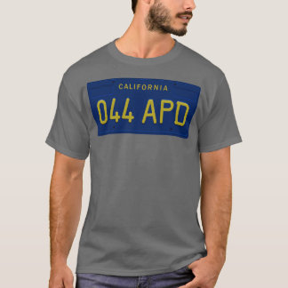 044 APD Kaliforniens registreringsskylt Lt T Shirt