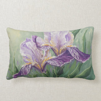 0455 purpurfärgade Irises Lumbarkudde