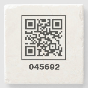 045692 hemligt QR-kodat meddelande Stenunderlägg