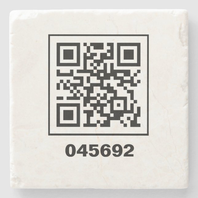 045692 hemligt QR-kodat meddelande Stenunderlägg (Framsidan)