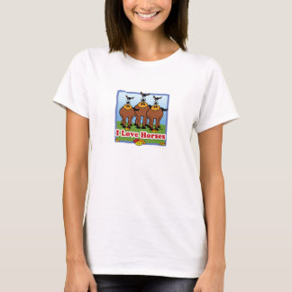 048 älskar jag hästar tee