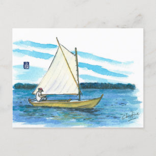 (048) Dinghy Small Boat Vykort