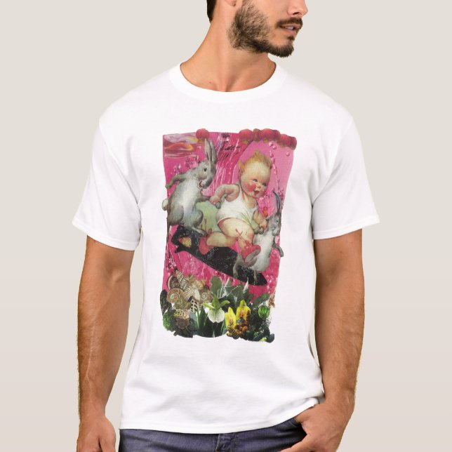 049 - Surfa kaninT-tröja Tee Shirt (Framsida)