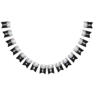 04 av 12 Baseball Thned Party Bunting Vimplar