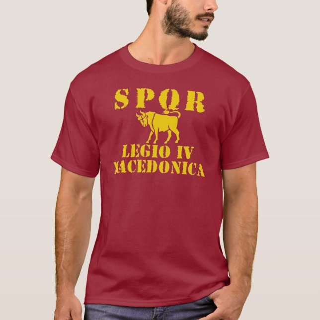 04 Julius Caesar 4th legion - romersk tjur Tee Shirt (Framsida)