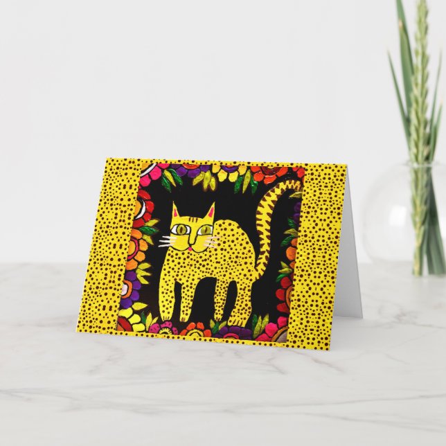 04 - Katthälsningskortet Grattis på födelsedagen B Kort (Framsida)