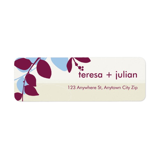 051-Tonya: SMÅ RETURETIKETTER Returadress Etikett (Framsidan)