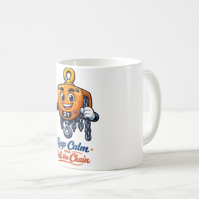 0528AC20A1 Kedjeblock som får jobbet gjort Kaffemugg (Framsida höger)