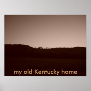 057 mitt gammala Kentucky hem Poster