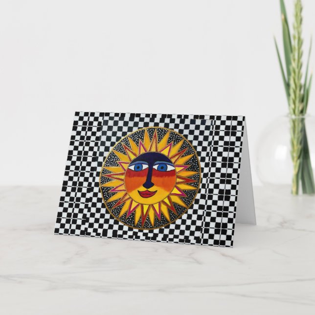 05 - Grattis på födelsedagen Soleil Greeting Card Kort (Framsida)