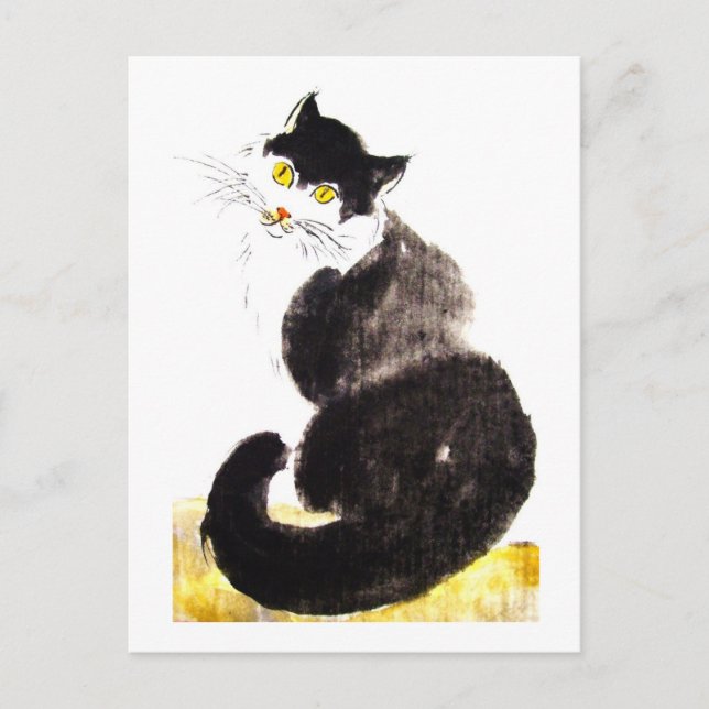 06 * Katzen-Kunst-Postkarte * Cat-Art-Postcard Vykort (Framsida)