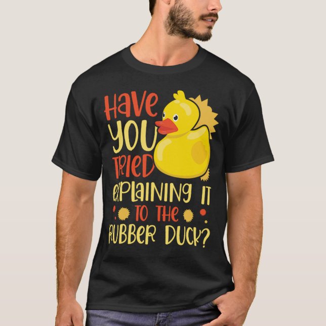 06.Rubber anka för Anka Älskare T Shirt (Framsida)