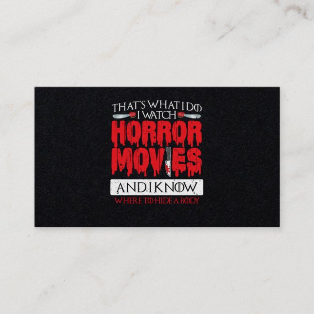 06.skräckfilm som jag ser skräckfilmen visitkort (Framsida)