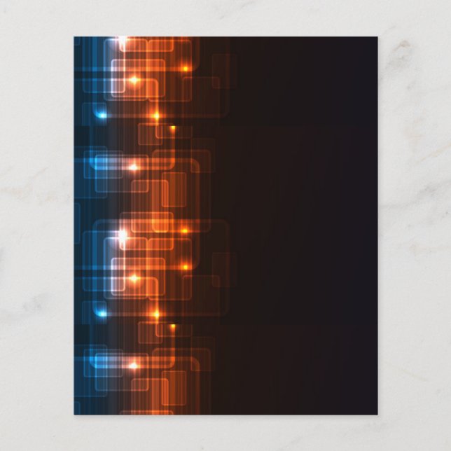 06e3961e3 BLACK BAKGRUND BLUE ORANGE DIGITAL REC Flygblad (Framsidan)