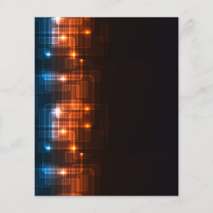 06e3961e3 BLACK BAKGRUND BLUE ORANGE DIGITAL REC Flygblad