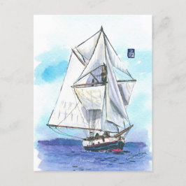 (078) Jolly Breeze Sailboat Vykort