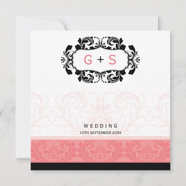 079Karianne: WEDDING INVITATIONS: luxe SQ Inbjudningar (Framsida)