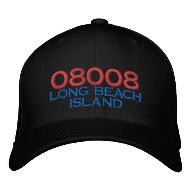 08008 HAT LONG BEACH ISLAND BRODERAD KEPS (Framsida)