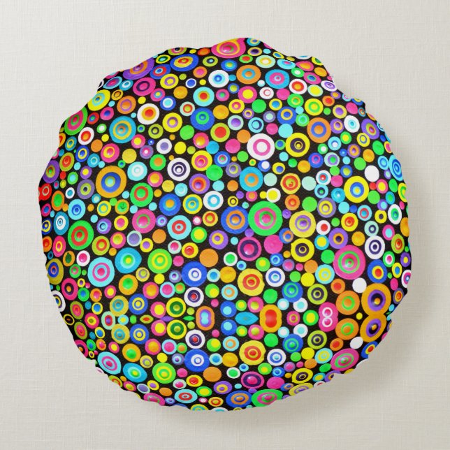 080 - Rund fyllning Kudde (Baksidan)