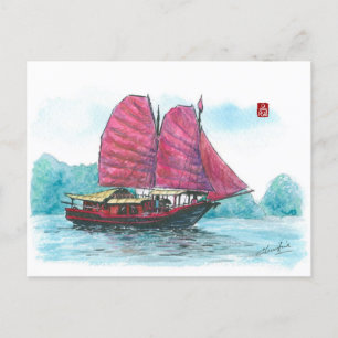(085) Haylong Bay Sailboat Vykort