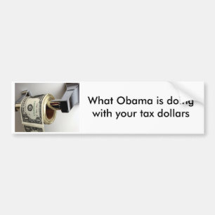 08-01-17_money8 [1], vilken Obama är doingwith Bildekal