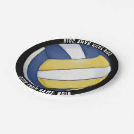 08 av 12 Volleyballl Anpassningsbar Party Plate