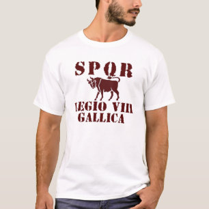 08 Julius Caesar 8th skjorta för Gallica romerska T-shirt
