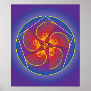 08 RÖRELSE MANDALA POSTER