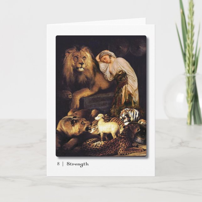 08 Styrka för Tarot Greeting Card Kort (Framsida)