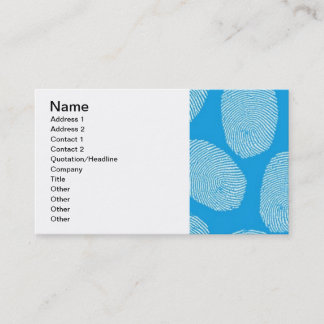 090906-Investigation BLUE FINGERPRINTS DETECTIVE P Visitkort