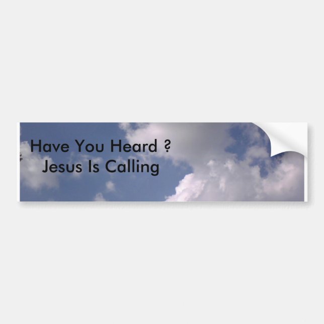 0922071706 har du hört?    Jesus kallar Bildekal (Framsidan)