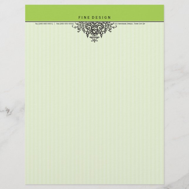 096 Susan: LETTERHEAD - vacker renaissance 12 Brevhuvud (Framsida)