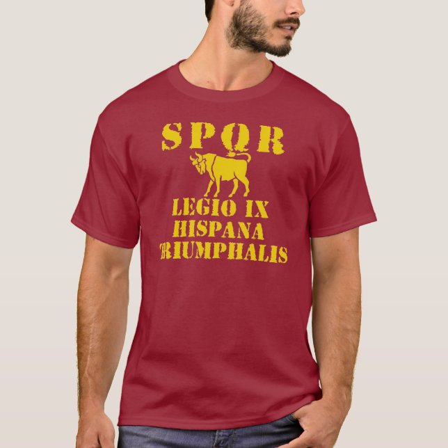 09 9th spanska triumfera legion - romersk tjur t shirt (Framsida)
