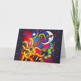 09 - Cosmos Greeting Card Kort