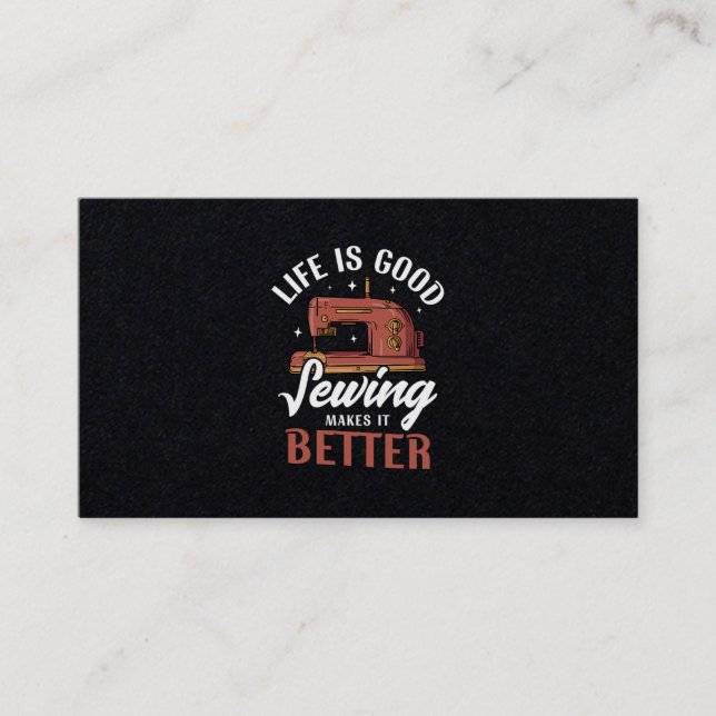 09.Livet är Bra Sewing som gör det bättre Visitkort (Framsida)