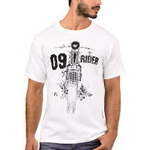 09 Ryttare Motorcykel Biker Grafisk T-Shirt